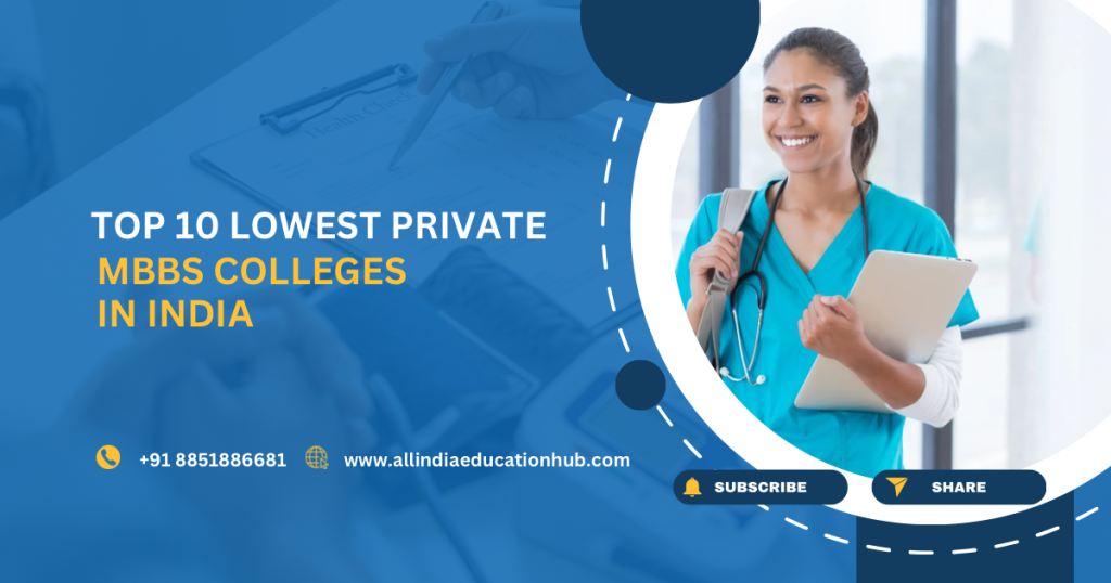 Lowest Fees Private MBBS Colleges In India